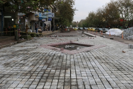 پروژه بازآفرینی شهری ،سنگ فرش میدان وحدت تا میدان انقلاب